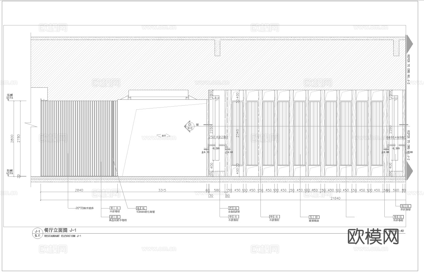 最新3套 中餐厅 西餐厅 施工图合集cad施工图