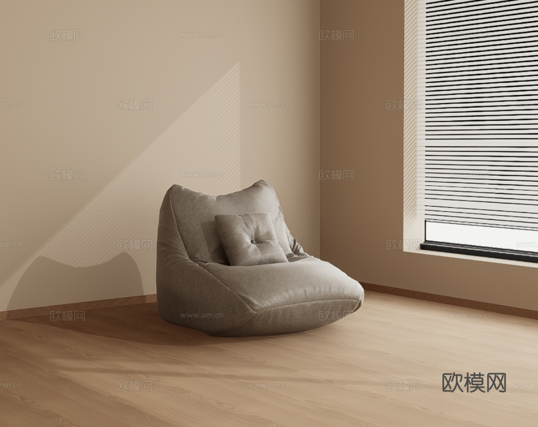 懒人沙发su模型