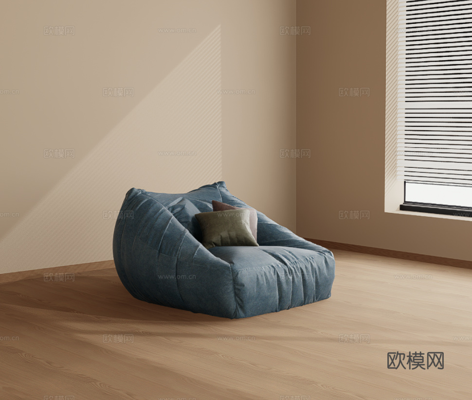 懒人沙发su模型