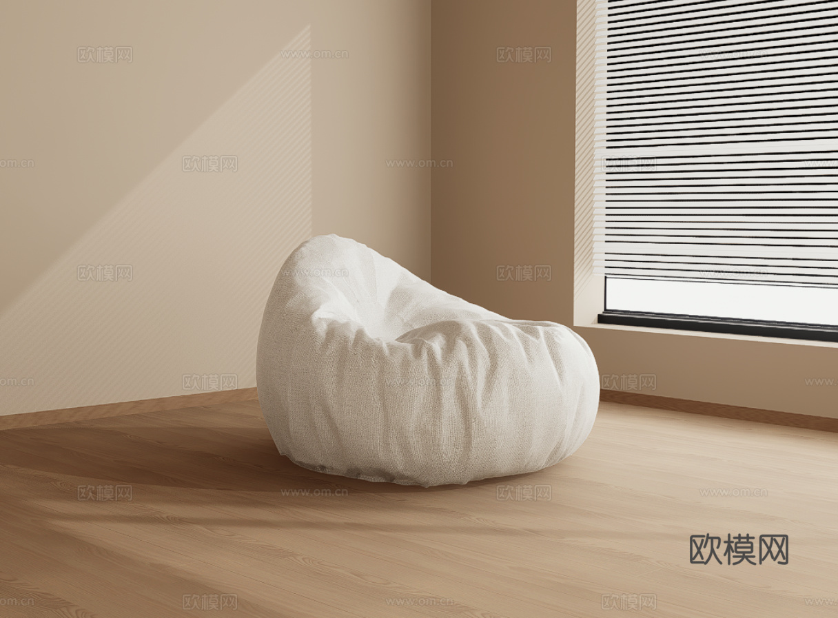 懒人沙发su模型