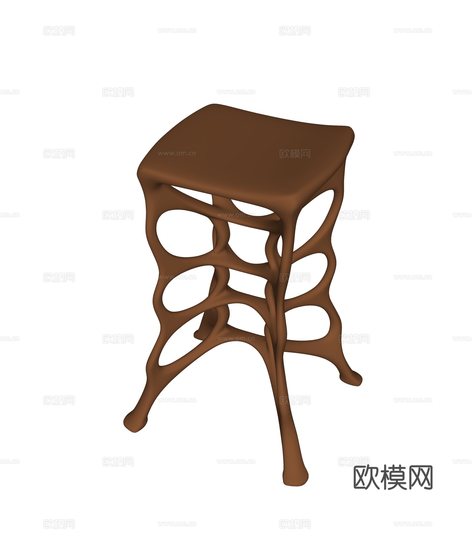 轻奢异形吧凳su模型
