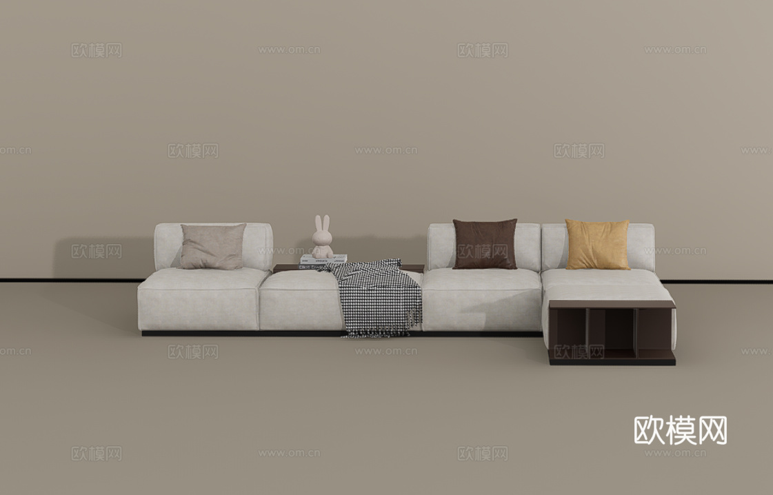 多人沙发su模型