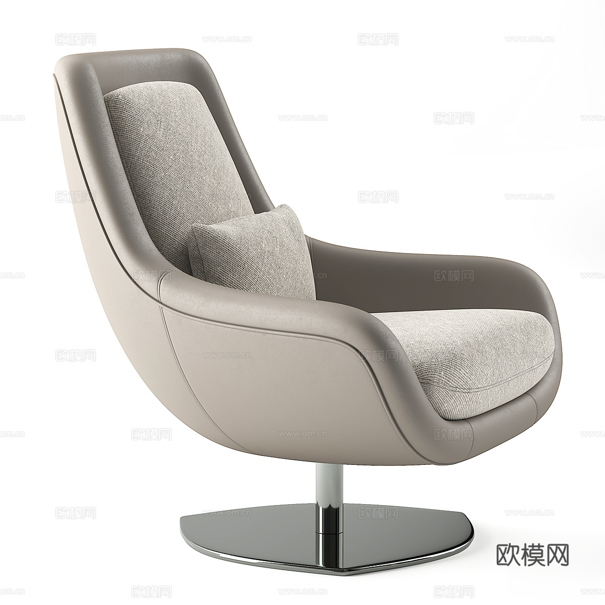 现代意式 Domkapa Elba 扶手椅3d模型下载（渲染图3）