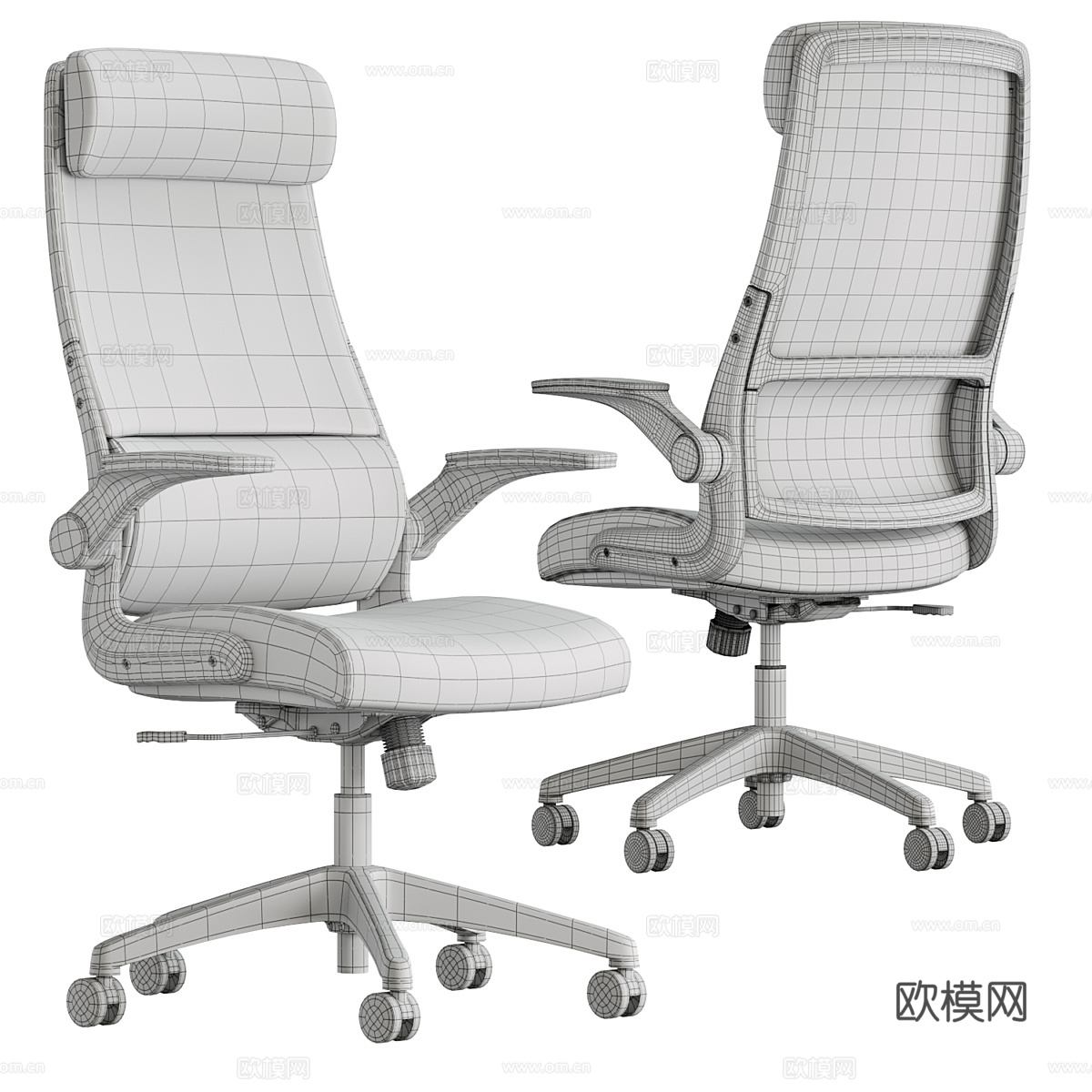 现代 UE MC1110E 办公椅3d模型下载（渲染图5）