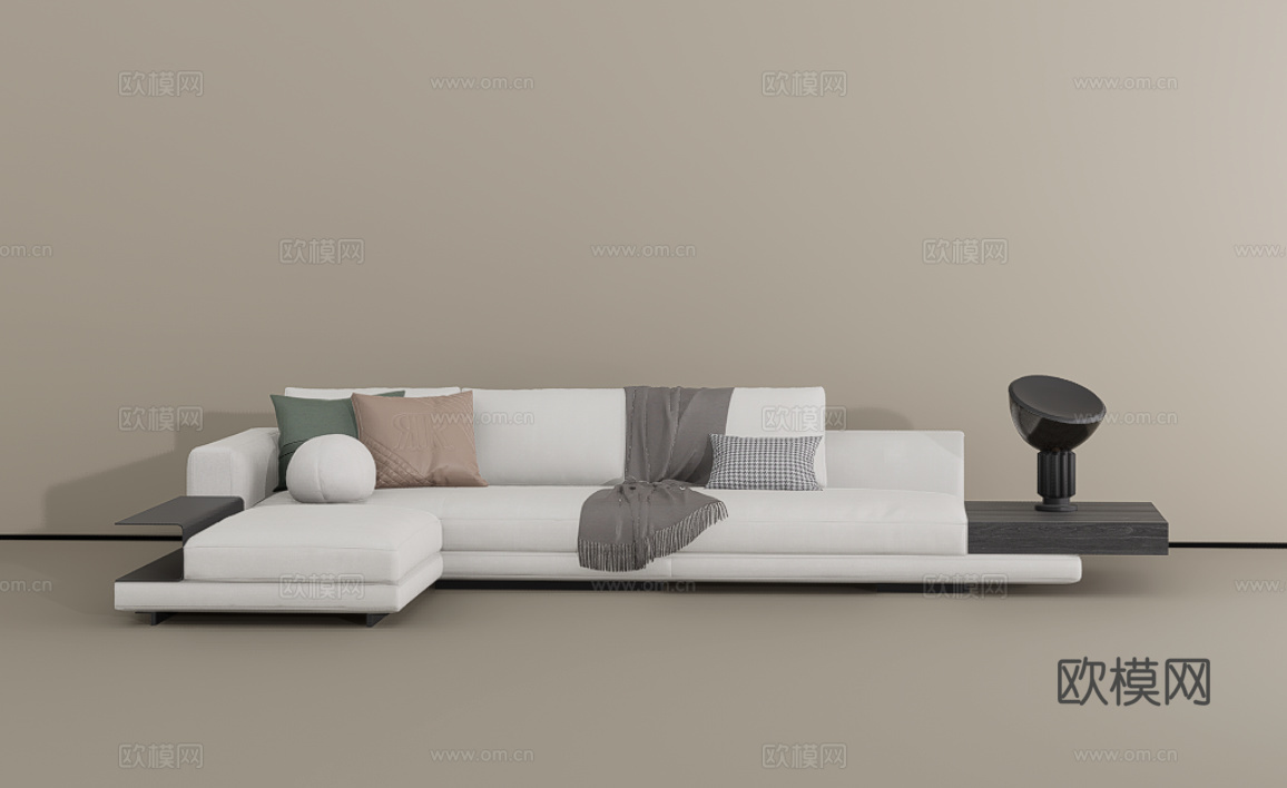 多人沙发su模型