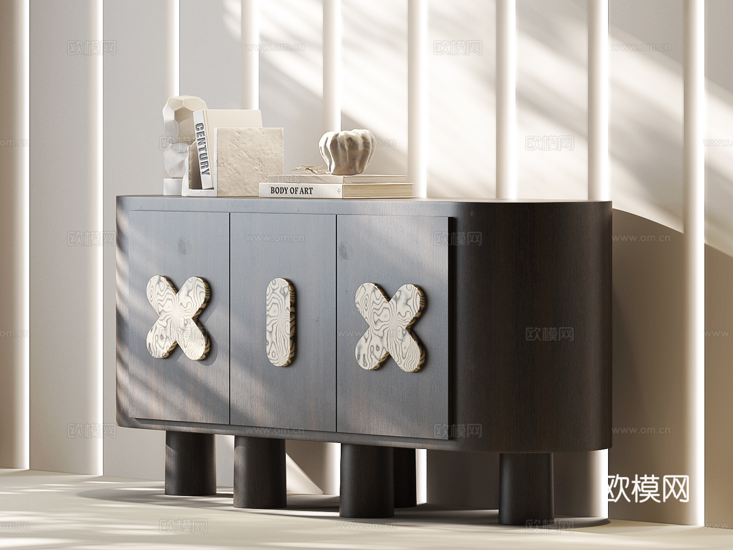 现代中古边柜 现代意式玄关柜 意式装饰柜 意式玄关柜 意式3d模型下载