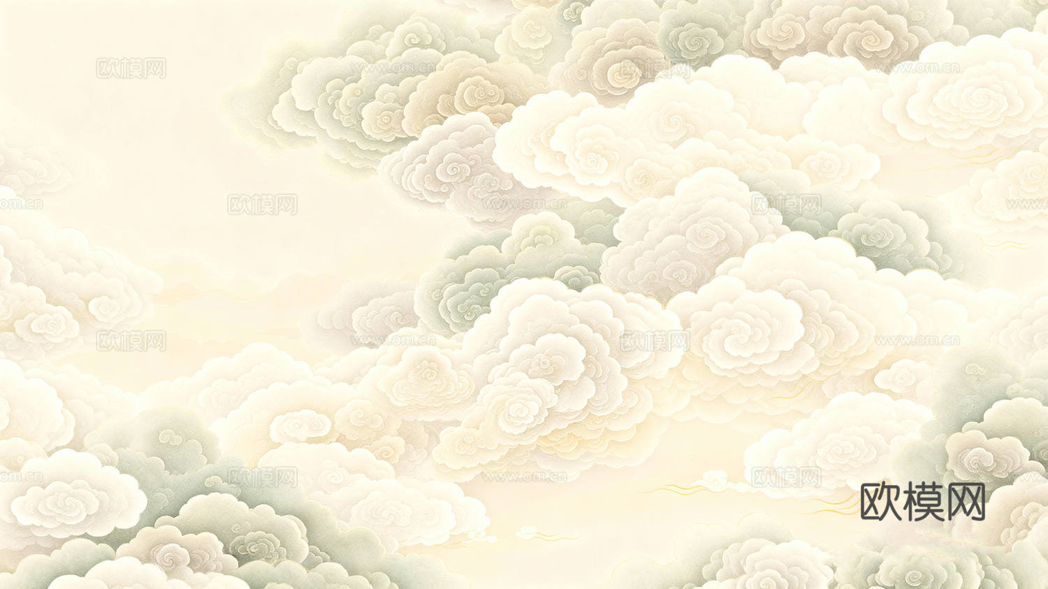 中式祥云 云彩 祥云背景下载