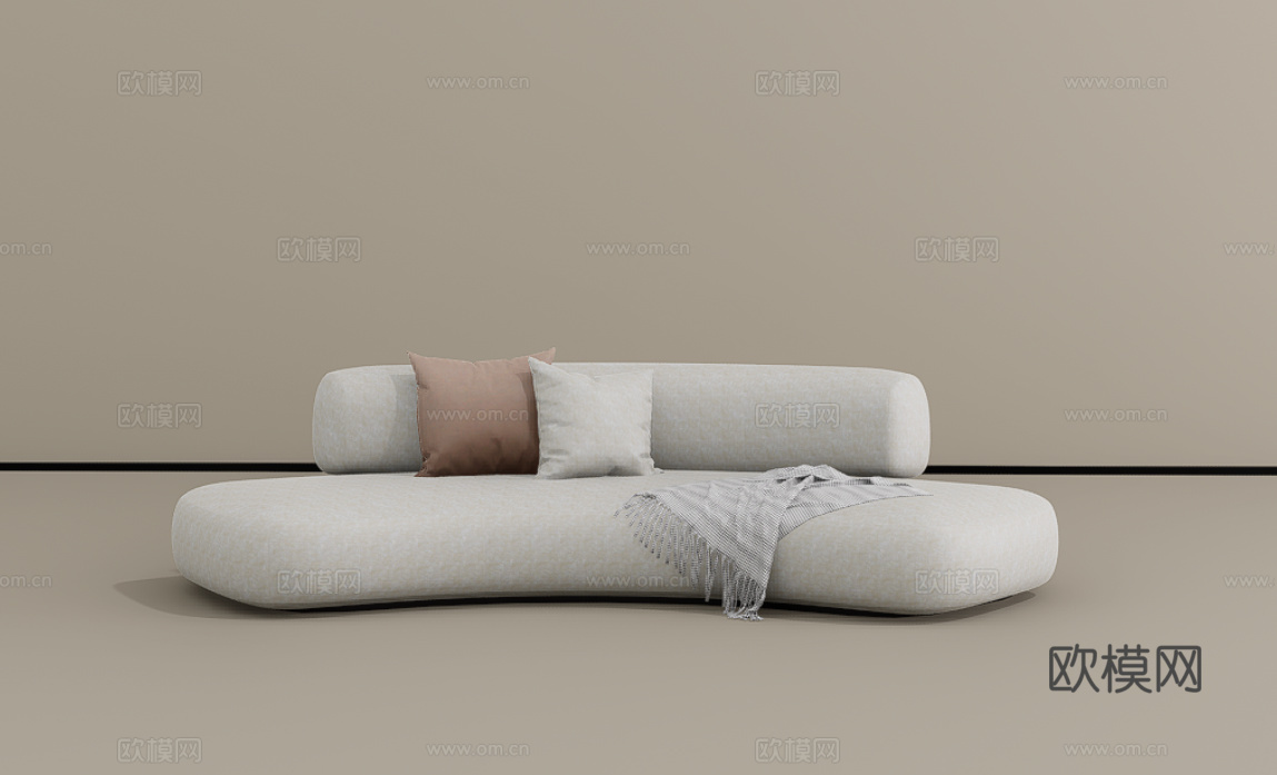 多人沙发su模型