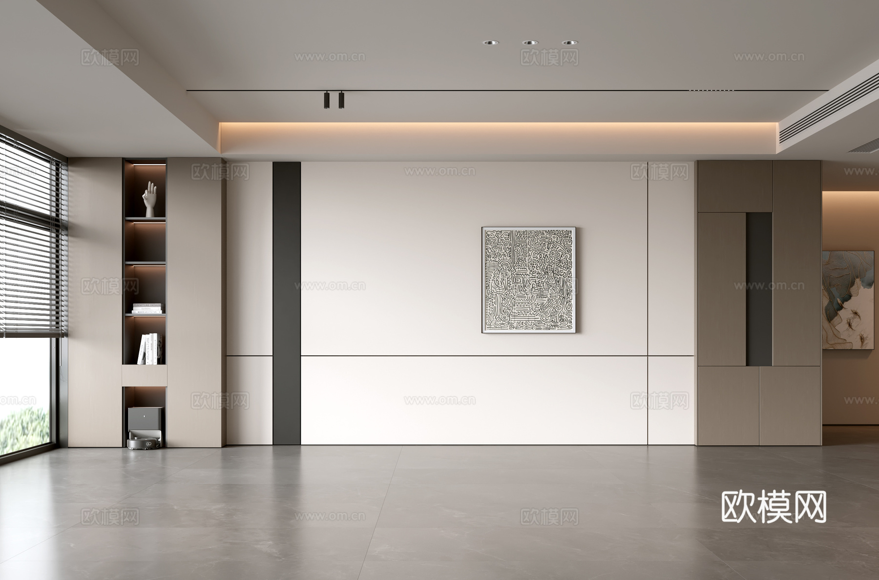 意式客厅 现代客厅 沙发背景墙 轻奢客厅 客厅背景su模型