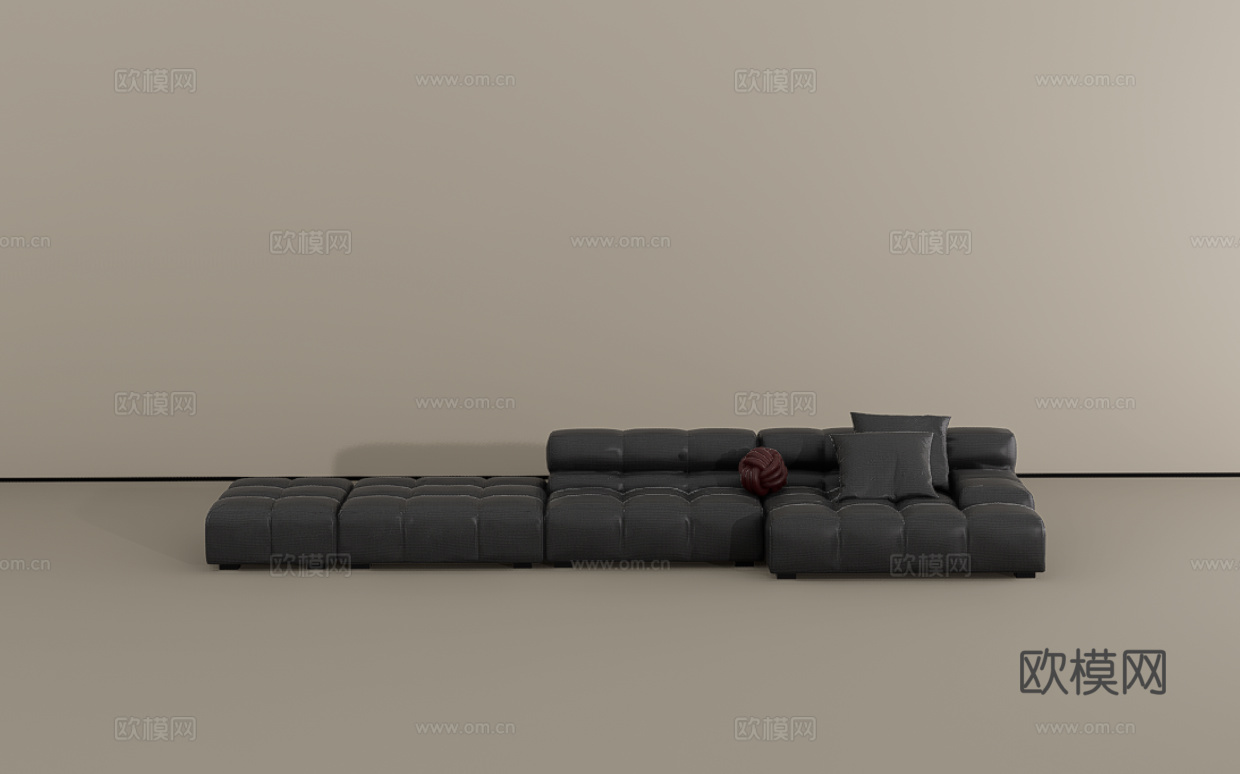 多人沙发su模型