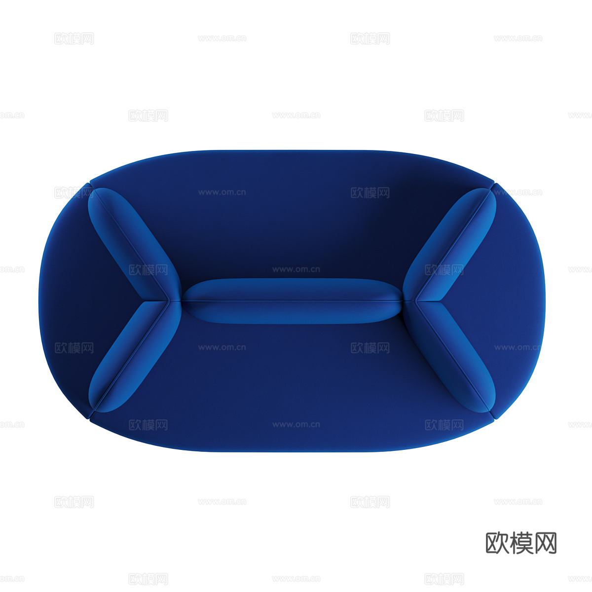 现代 La Isla 布艺卡座沙发3d模型下载（渲染图5）