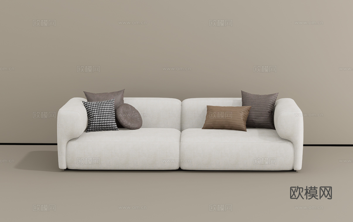 双人沙发su模型