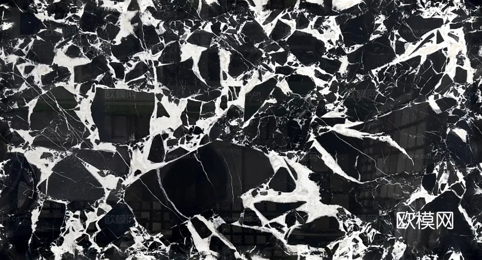 现代轻奢大理石 黑色宝格丽大理石 奢石