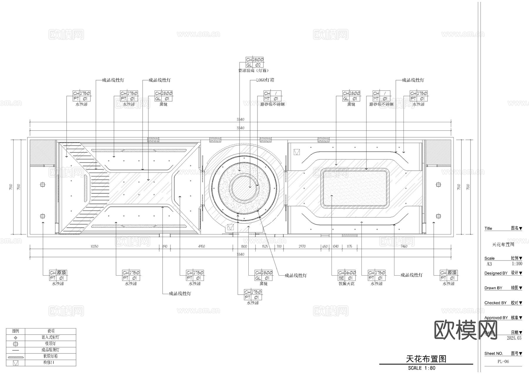 数字科技展厅cad施工图