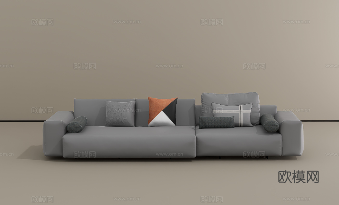 双人沙发su模型