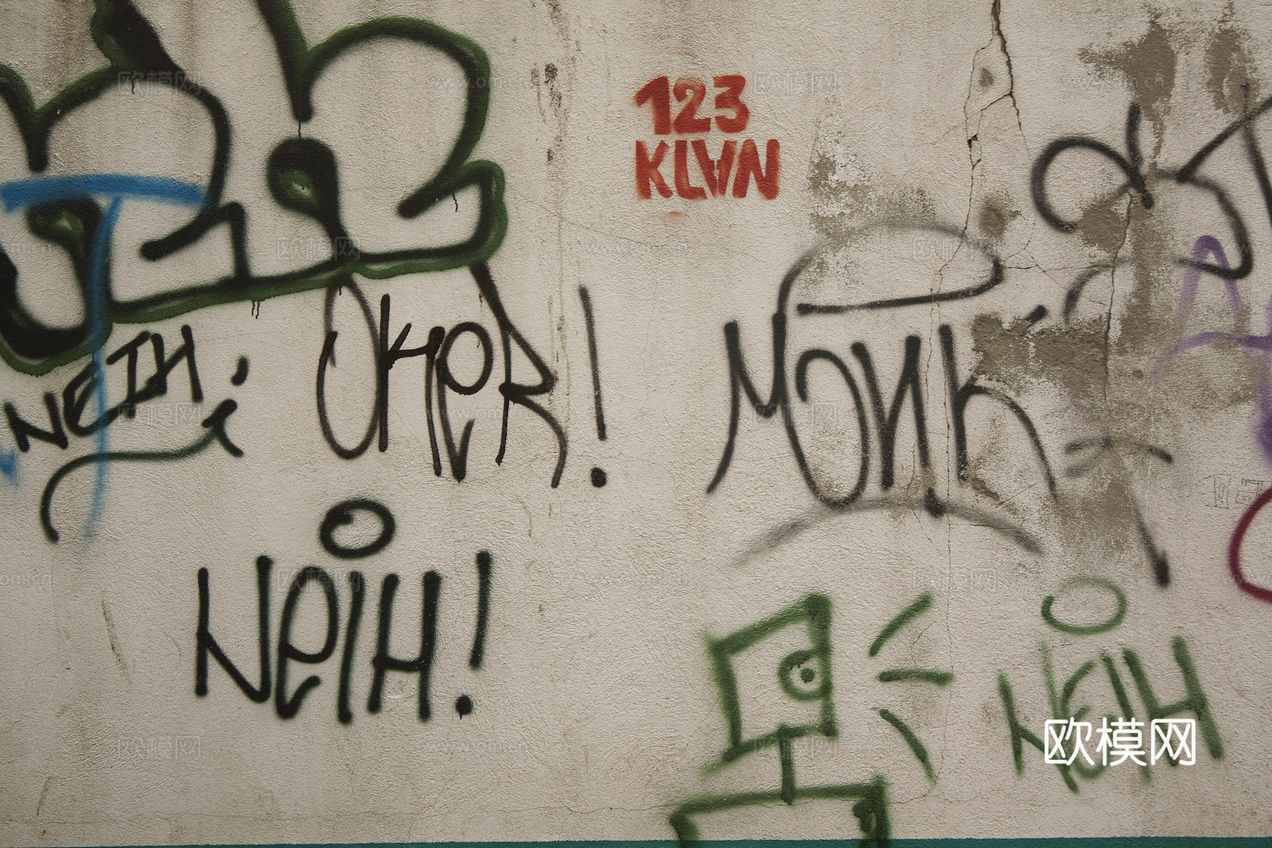 墙面涂鸦 围墙涂鸦 油彩墙面 旧墙面 水泥斑驳墙面艺术漆涂料