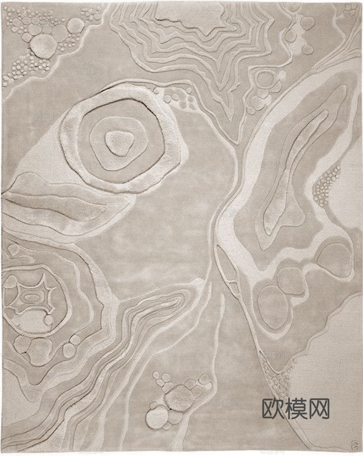 现代轻奢原木风地毯