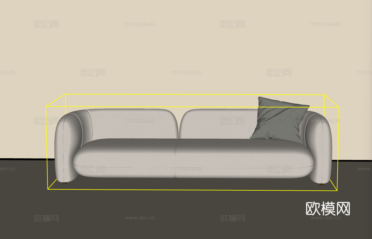 双人沙发su模型