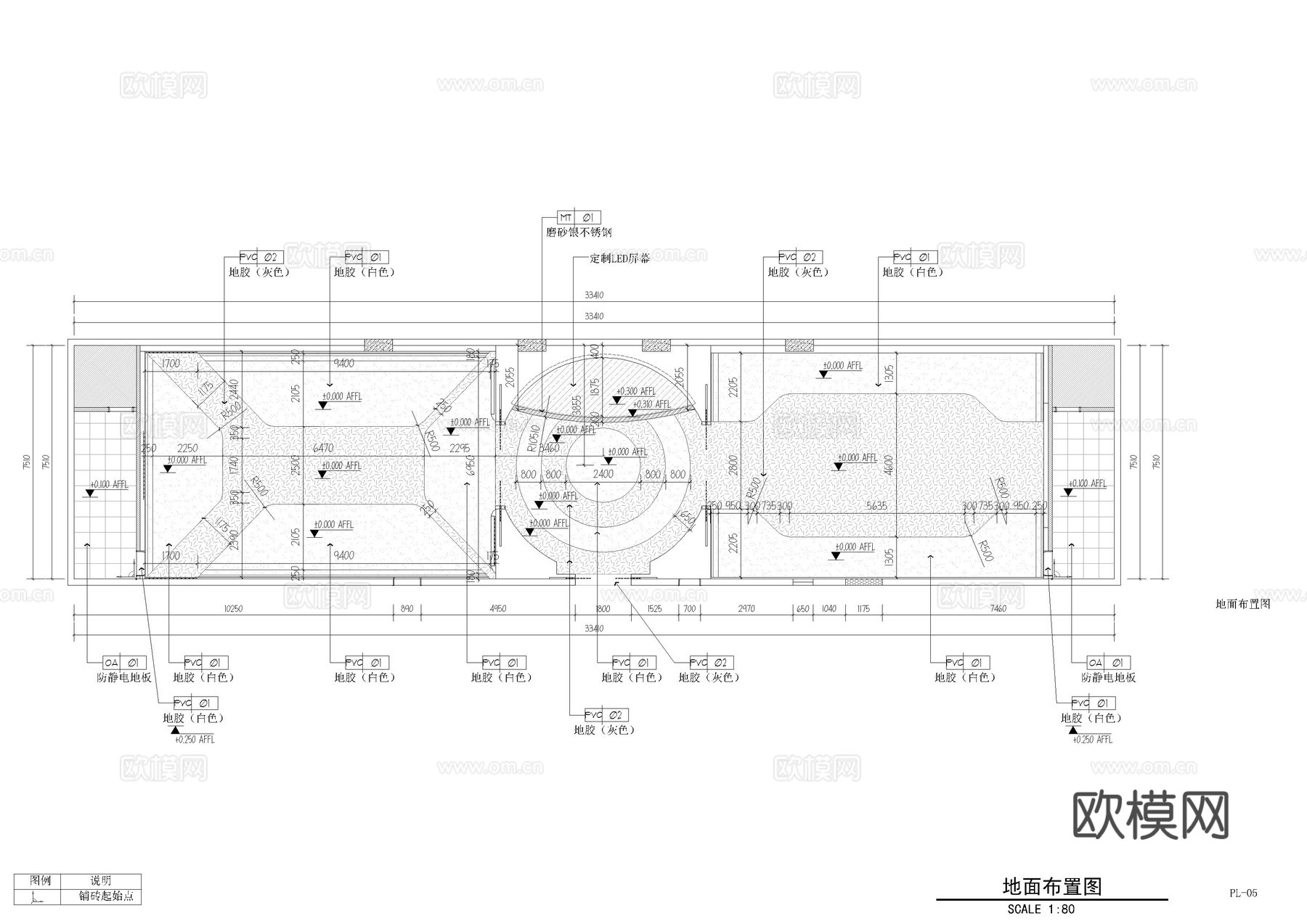 数字科技展厅cad施工图