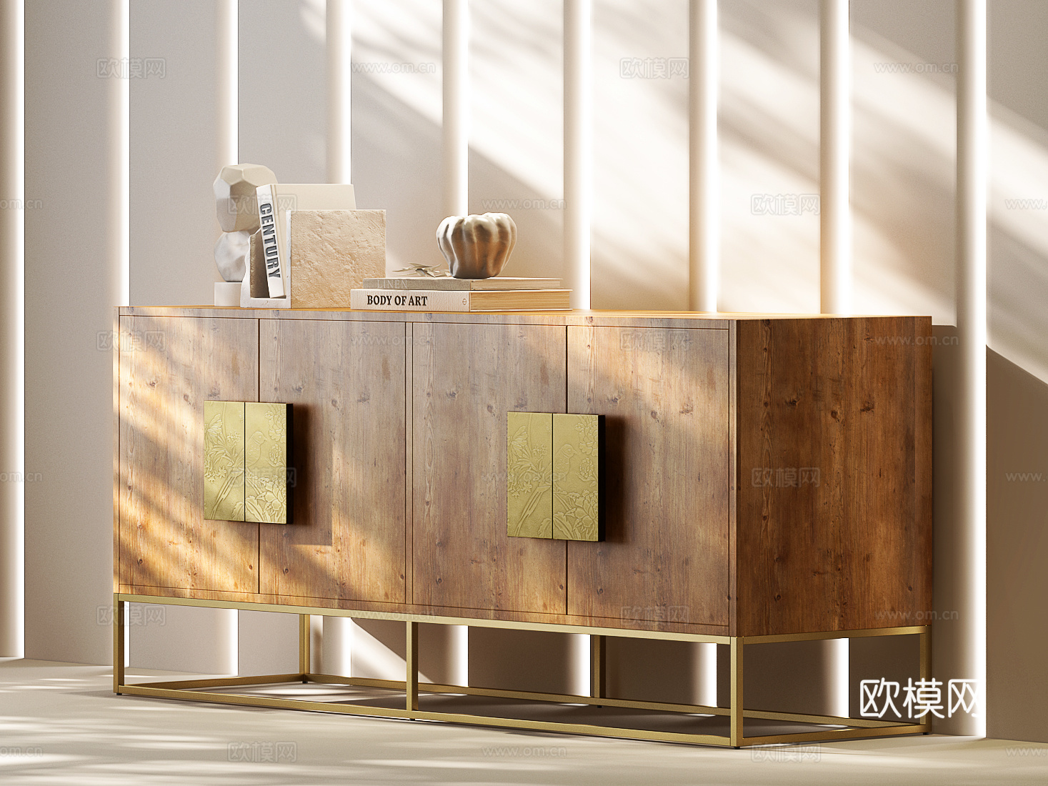 现代中古边柜 现代意式玄关柜 意式装饰柜 意式玄关柜 意式su模型