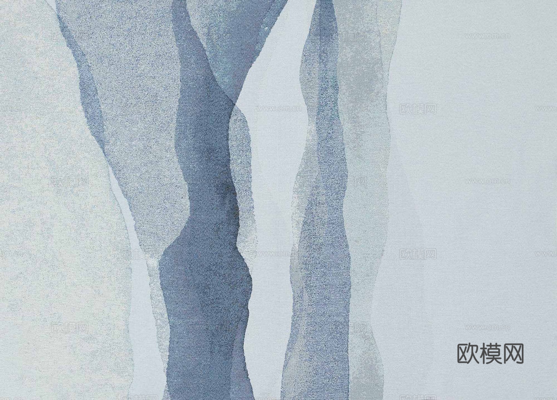 山水纹理方块地毯