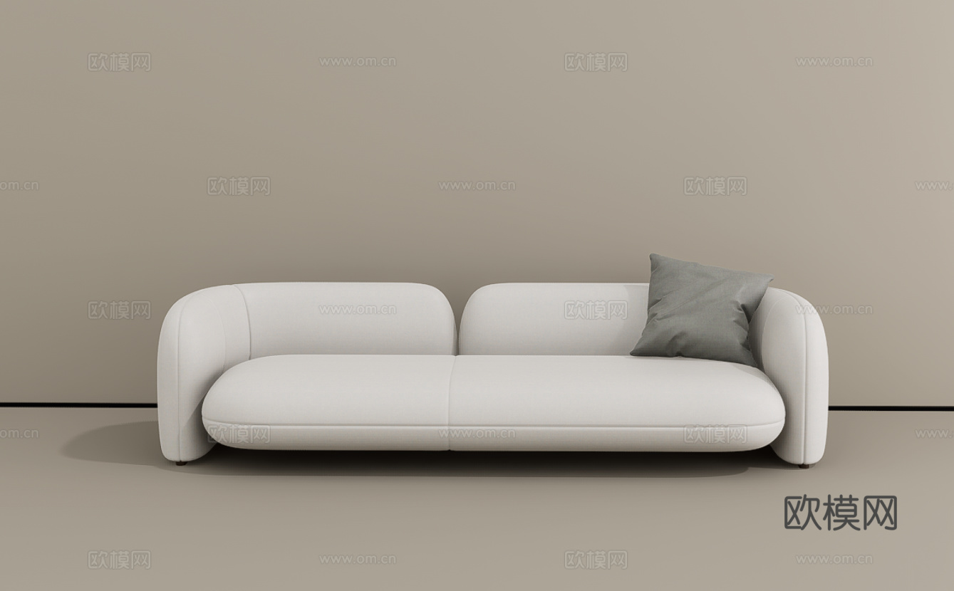 双人沙发su模型