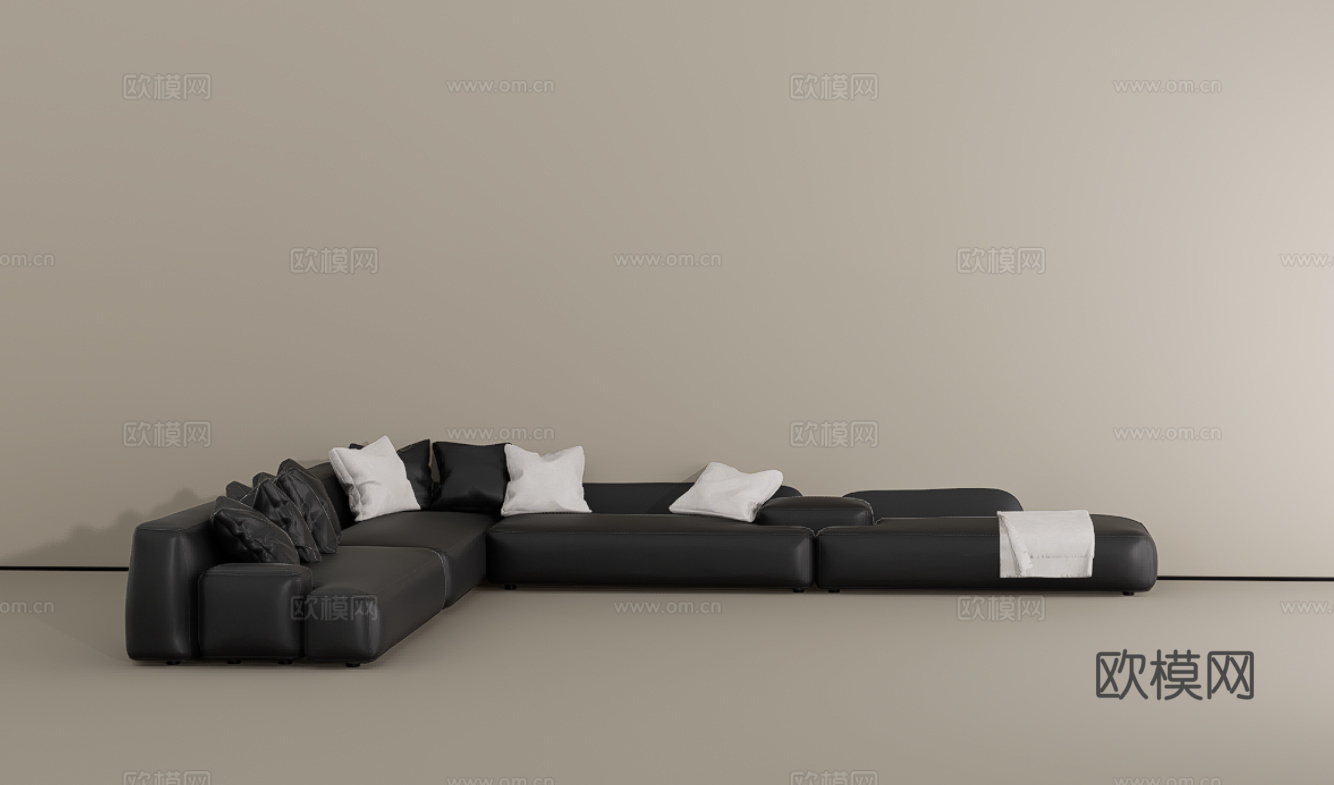 多人沙发su模型