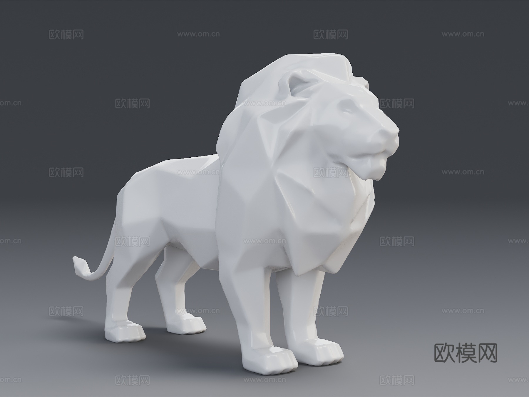 狮子雕塑 景观雕塑 多边形雕塑 不锈钢雕塑 公园雕塑 景观雕su模型
