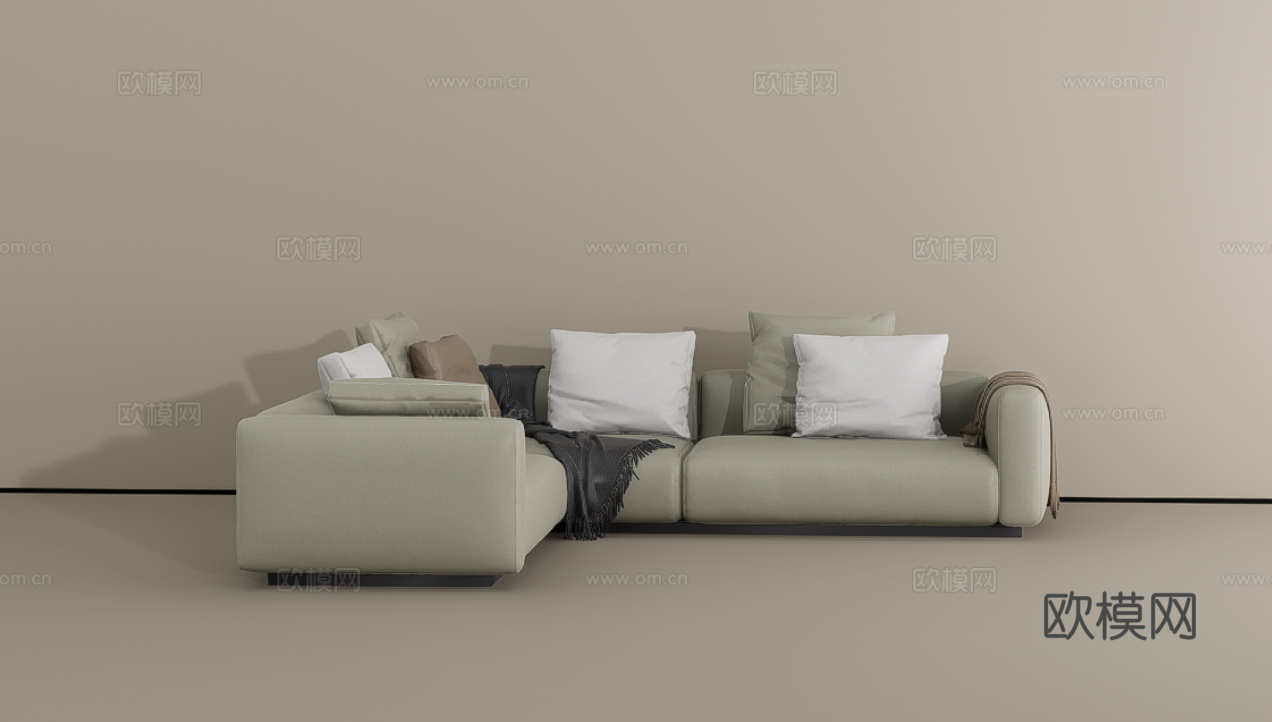 多人沙发su模型