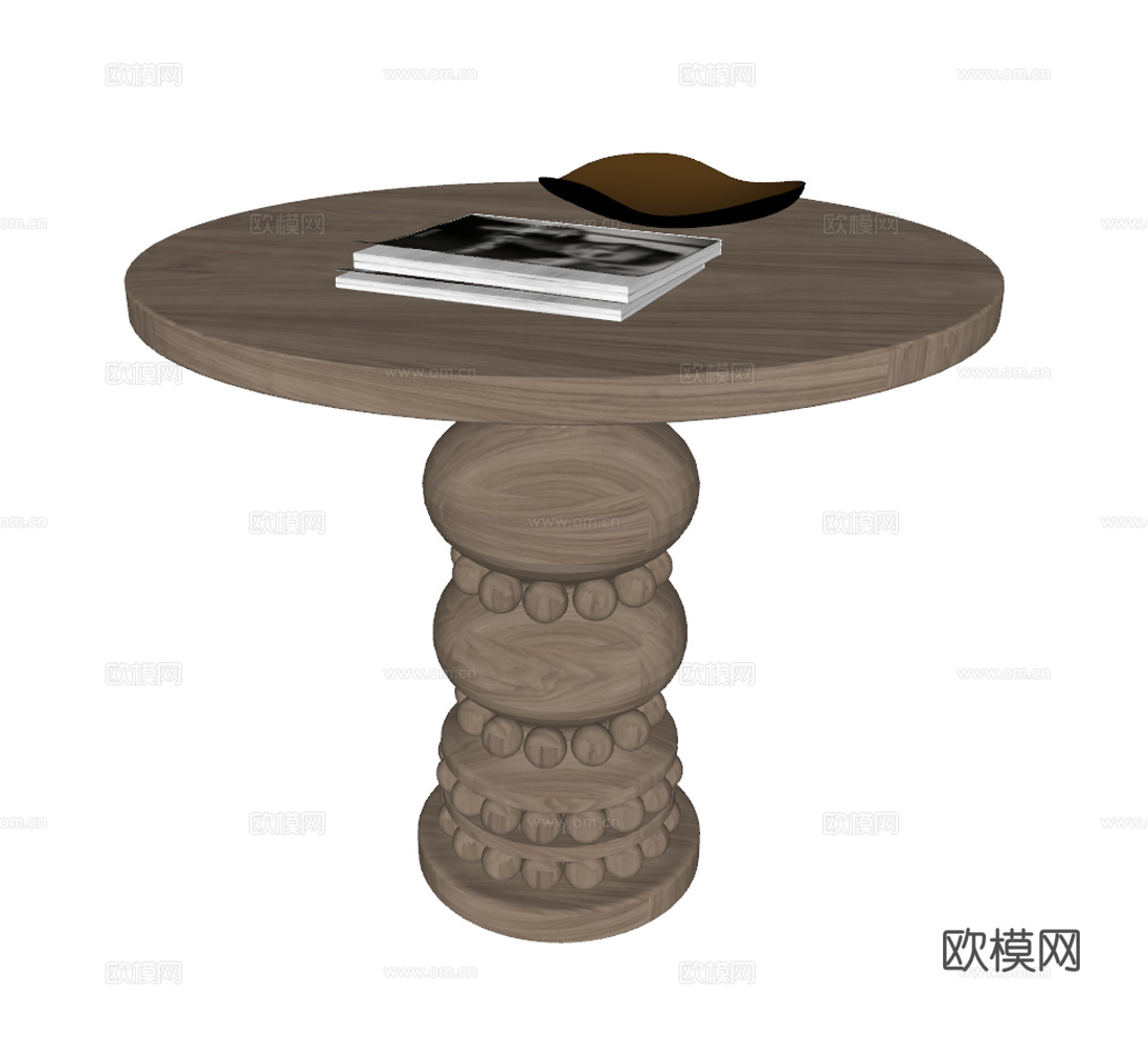 Cosmo原木边几su模型