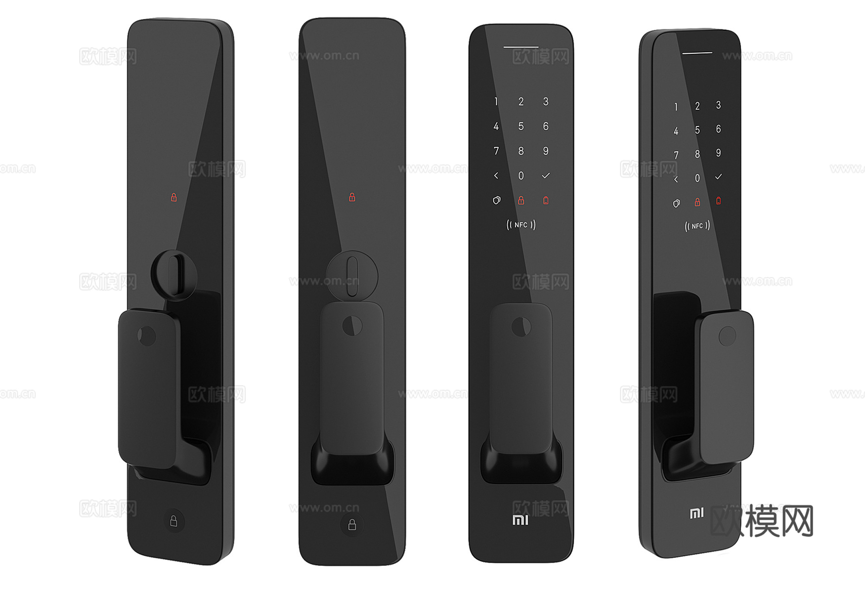 现代米家智能电子锁 小米电子锁su模型