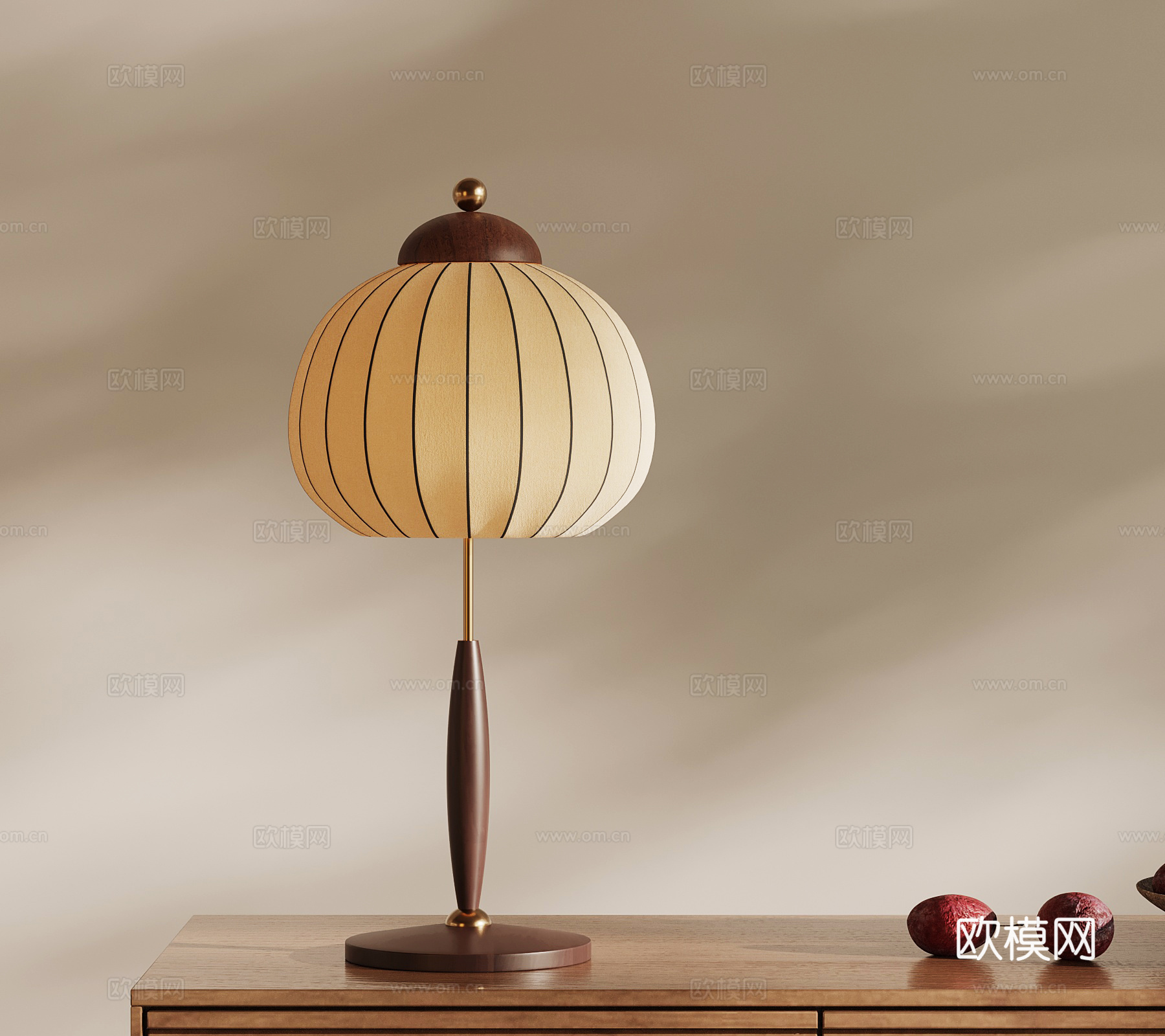 法式中古台灯 复古台灯 新中式台灯3d模型下载