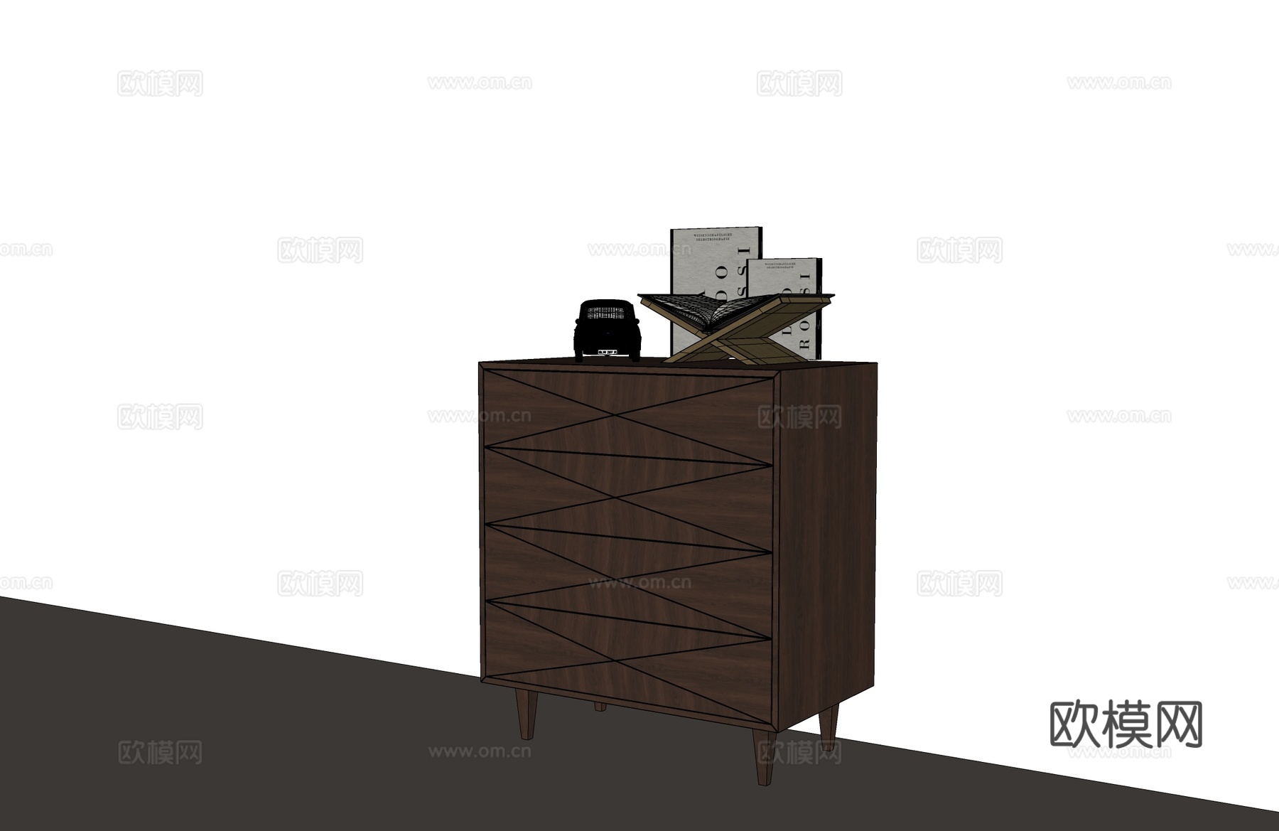 现代玄关柜 意式玄关柜 现代边柜 意式边柜 现代意式装饰柜su模型