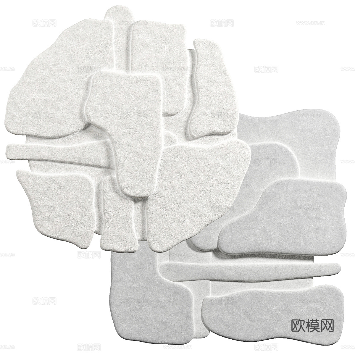 现代侘寂 Erelab 墙饰挂件3d模型下载（渲染图1）