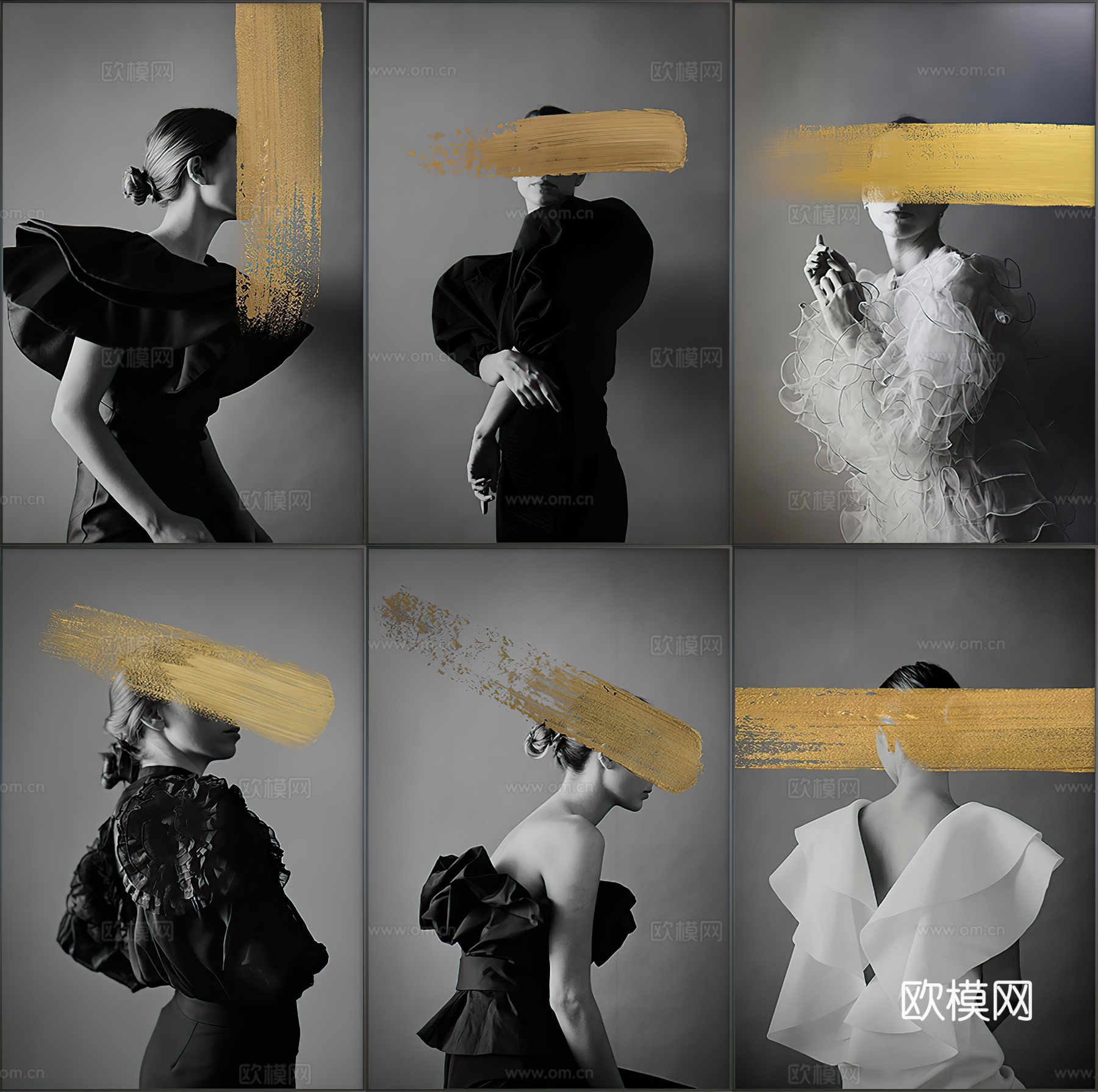 现代艺术人物创意装饰画