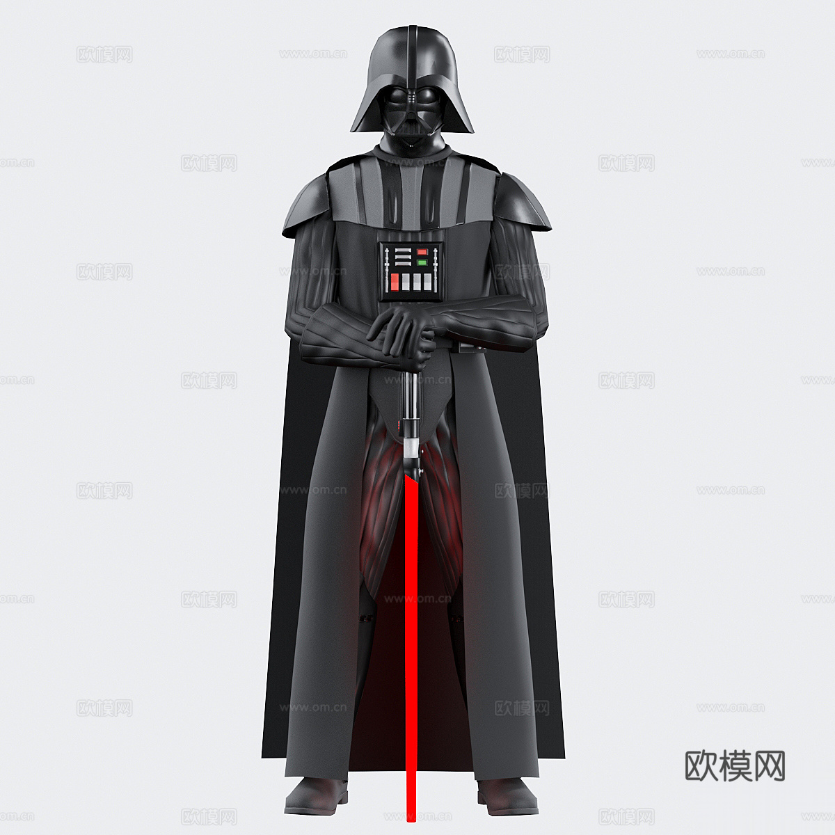 达斯·维达雕塑 模特人物3d模型下载（渲染图4）