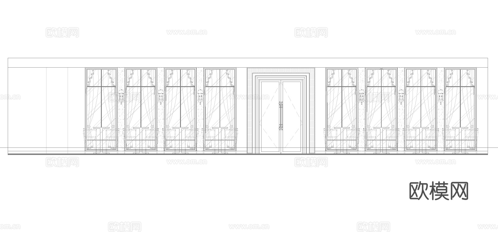 最新5套 主题餐厅 酒吧 咖啡店 施工图合集cad施工图