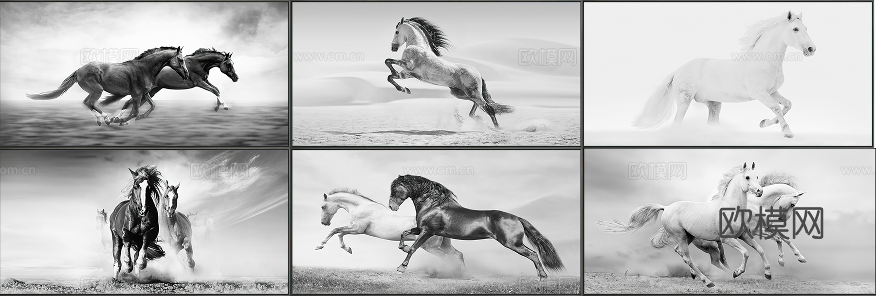 简约骏马装饰画