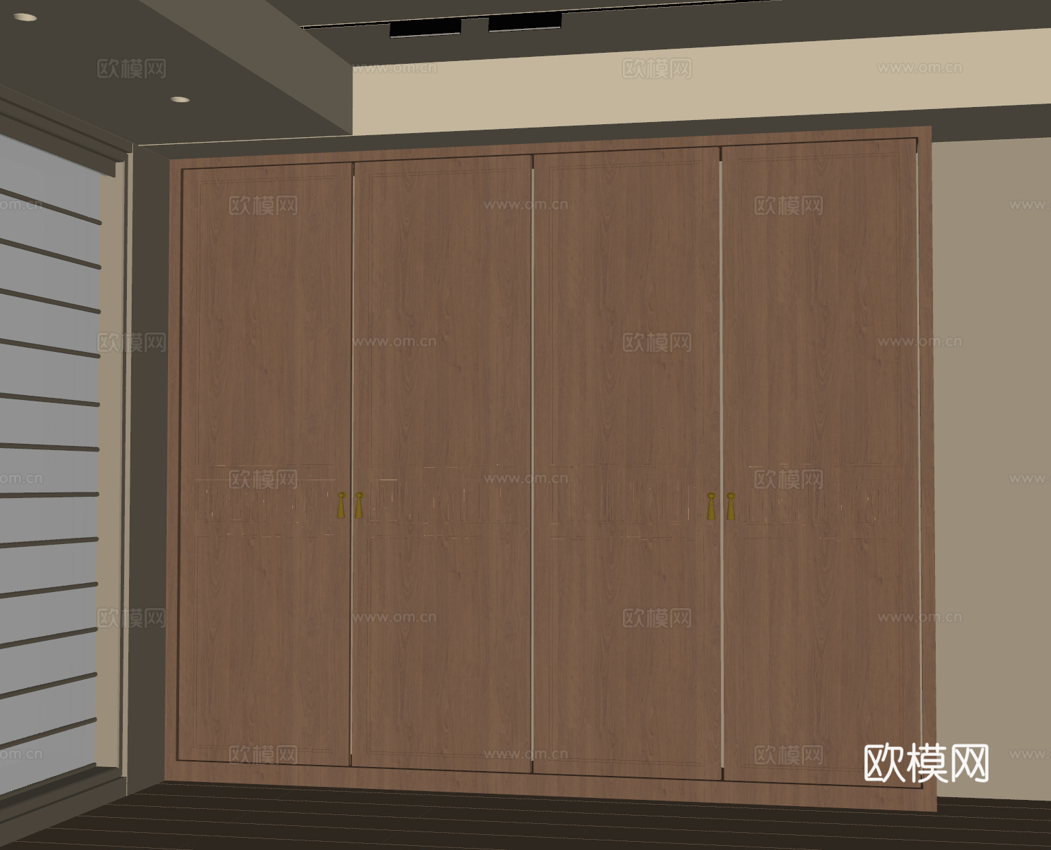 中古衣柜su模型