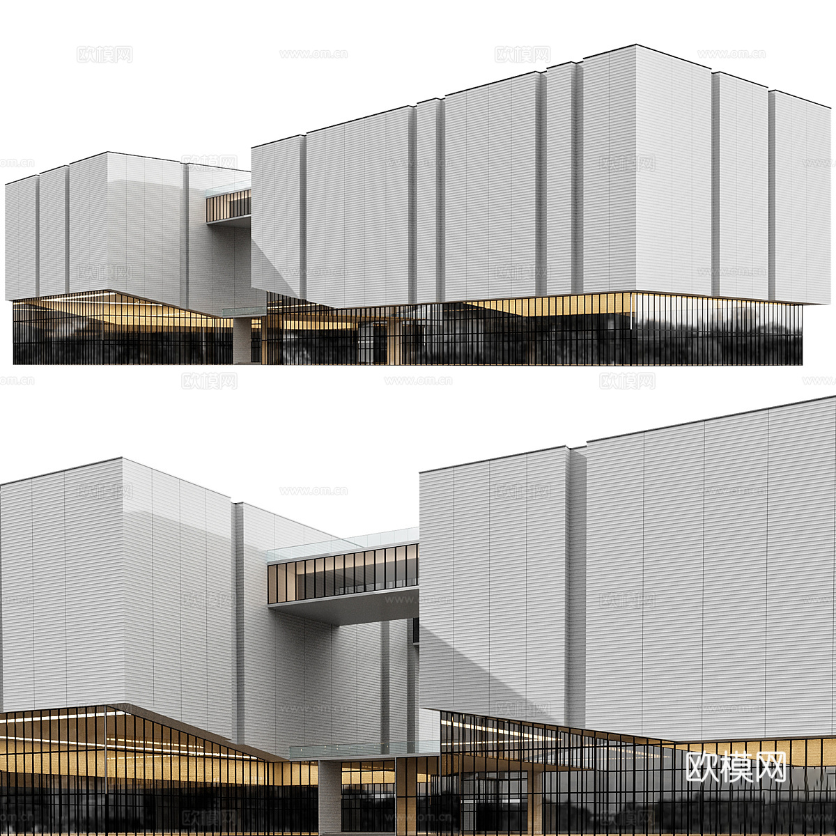 商场 购物中心 商业建筑3d模型下载（渲染图3）