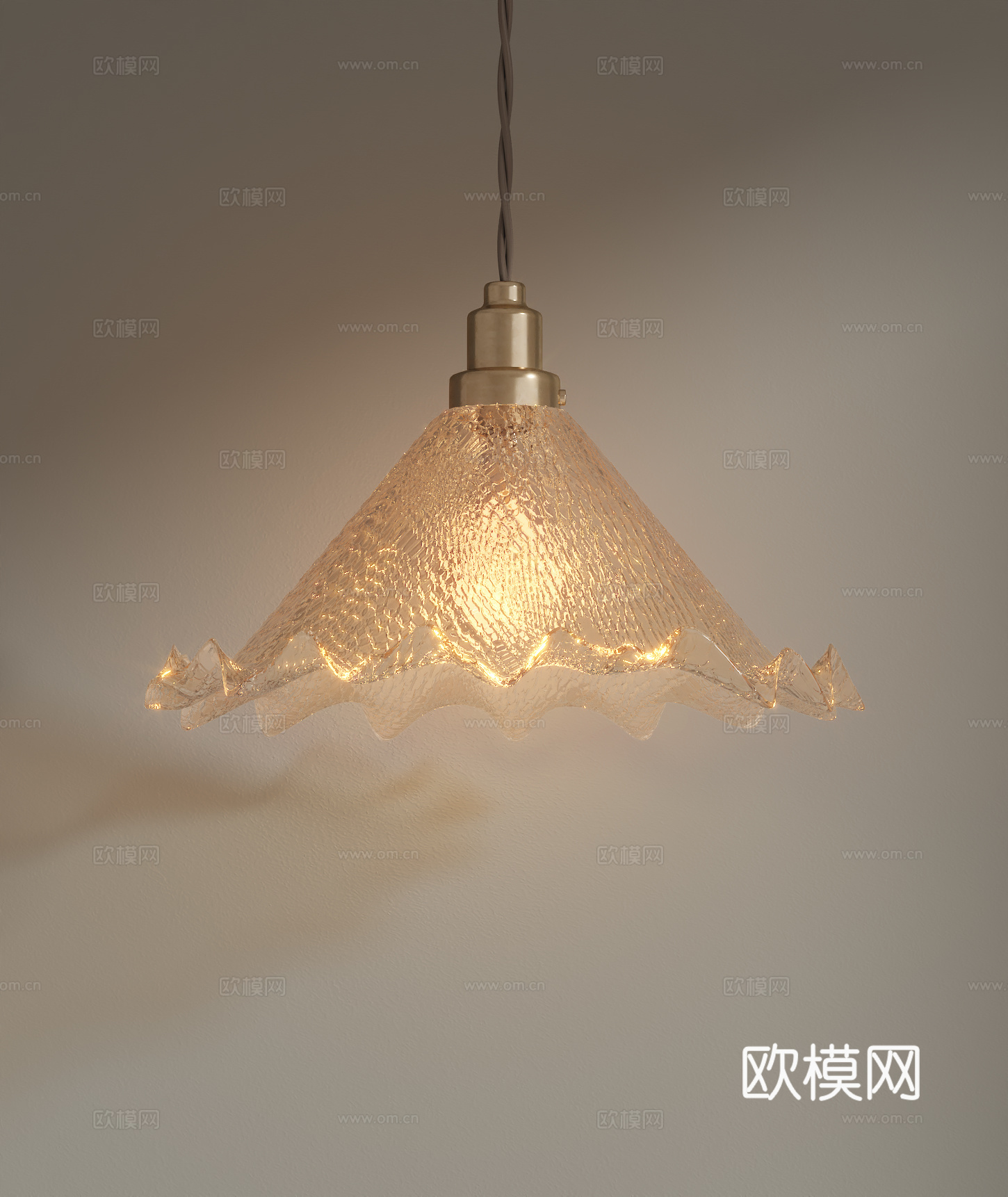 法式复古吊灯3d模型下载