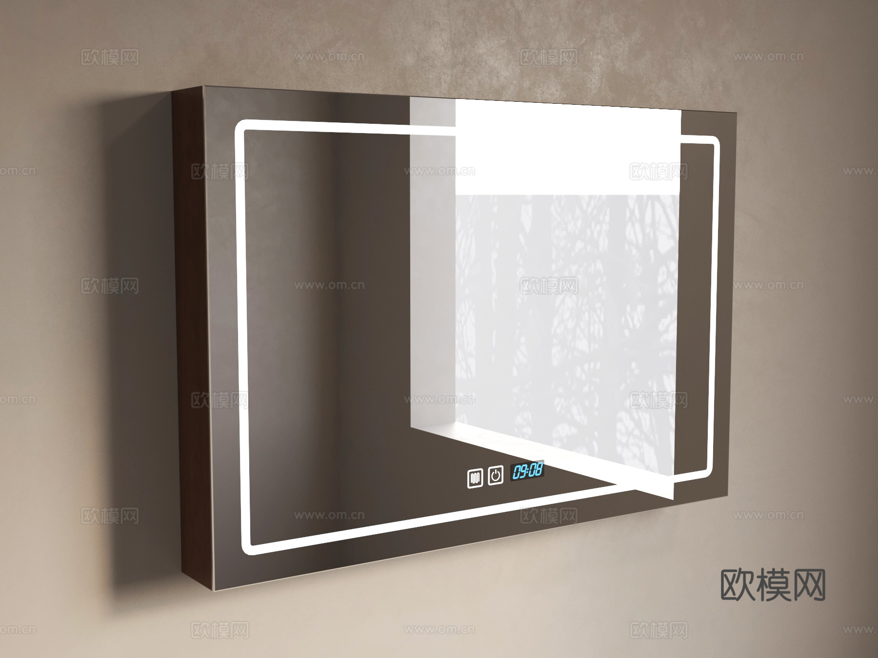 现代浴室镜su模型