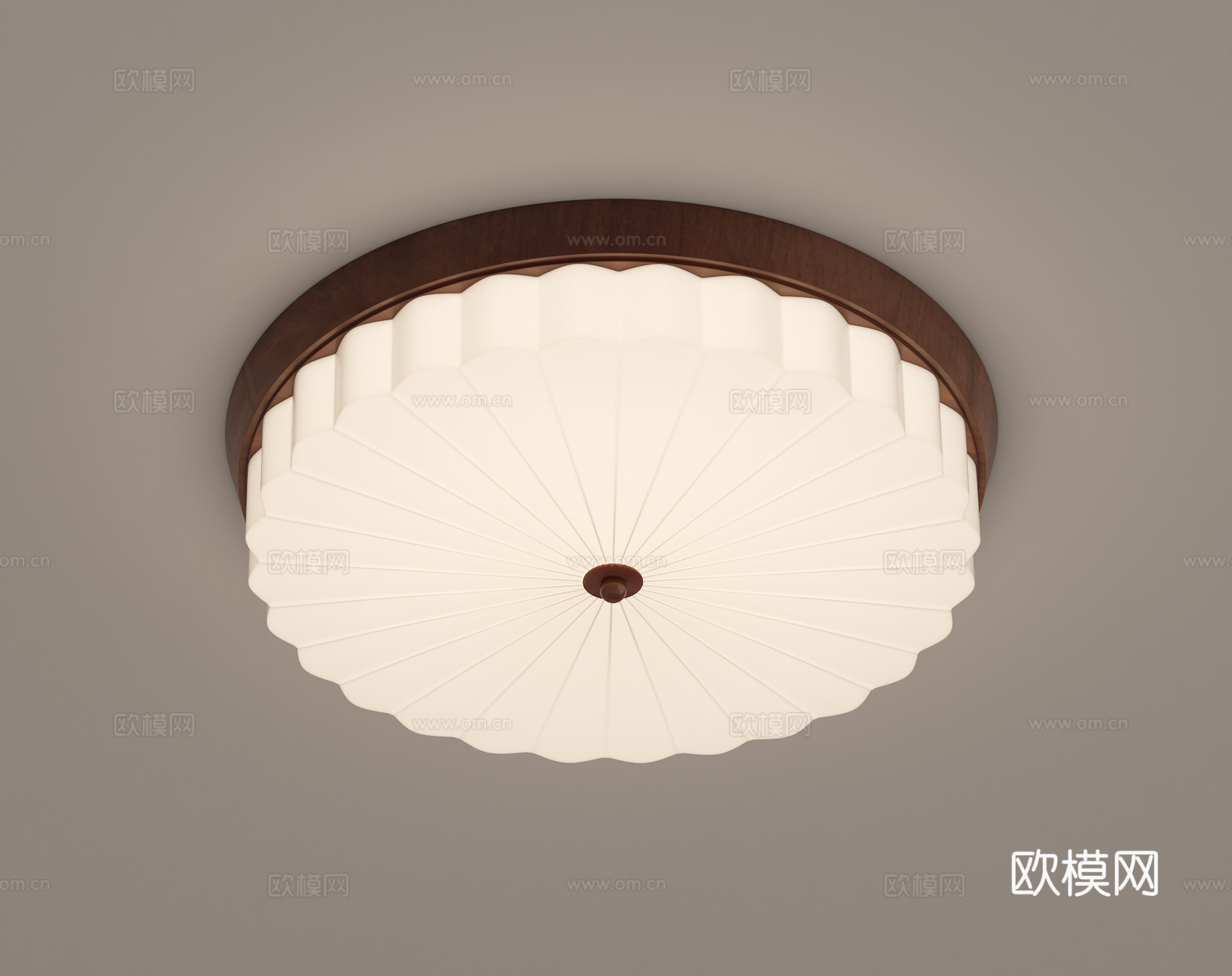 法式中古吸顶灯3d模型下载