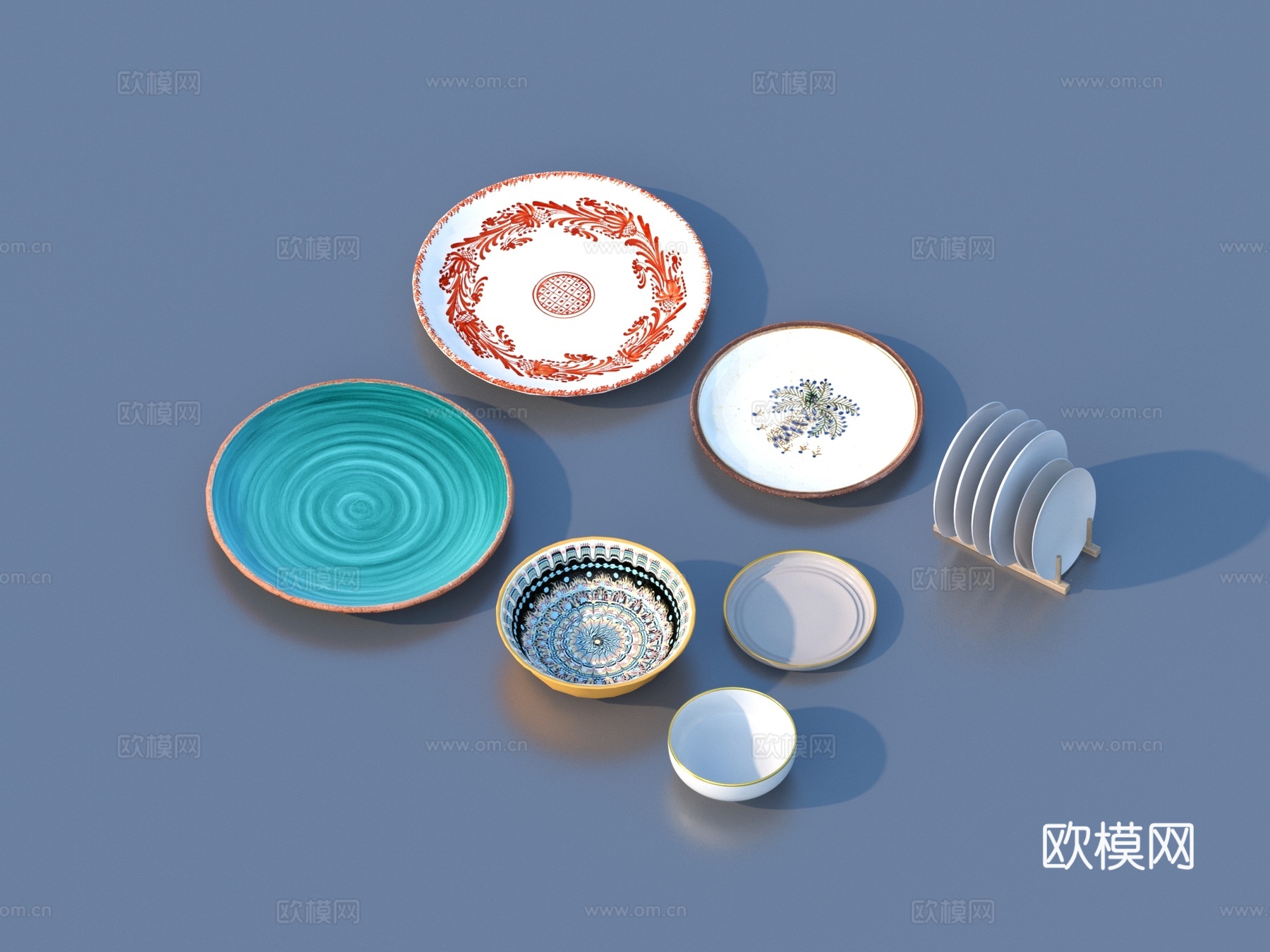 碗 餐盘 摆盘 瓷器3d模型下载