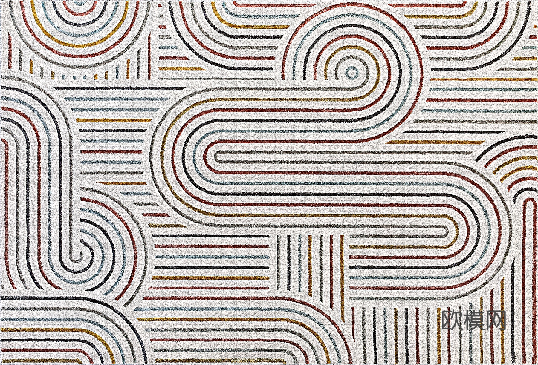 现代纹理简约地毯