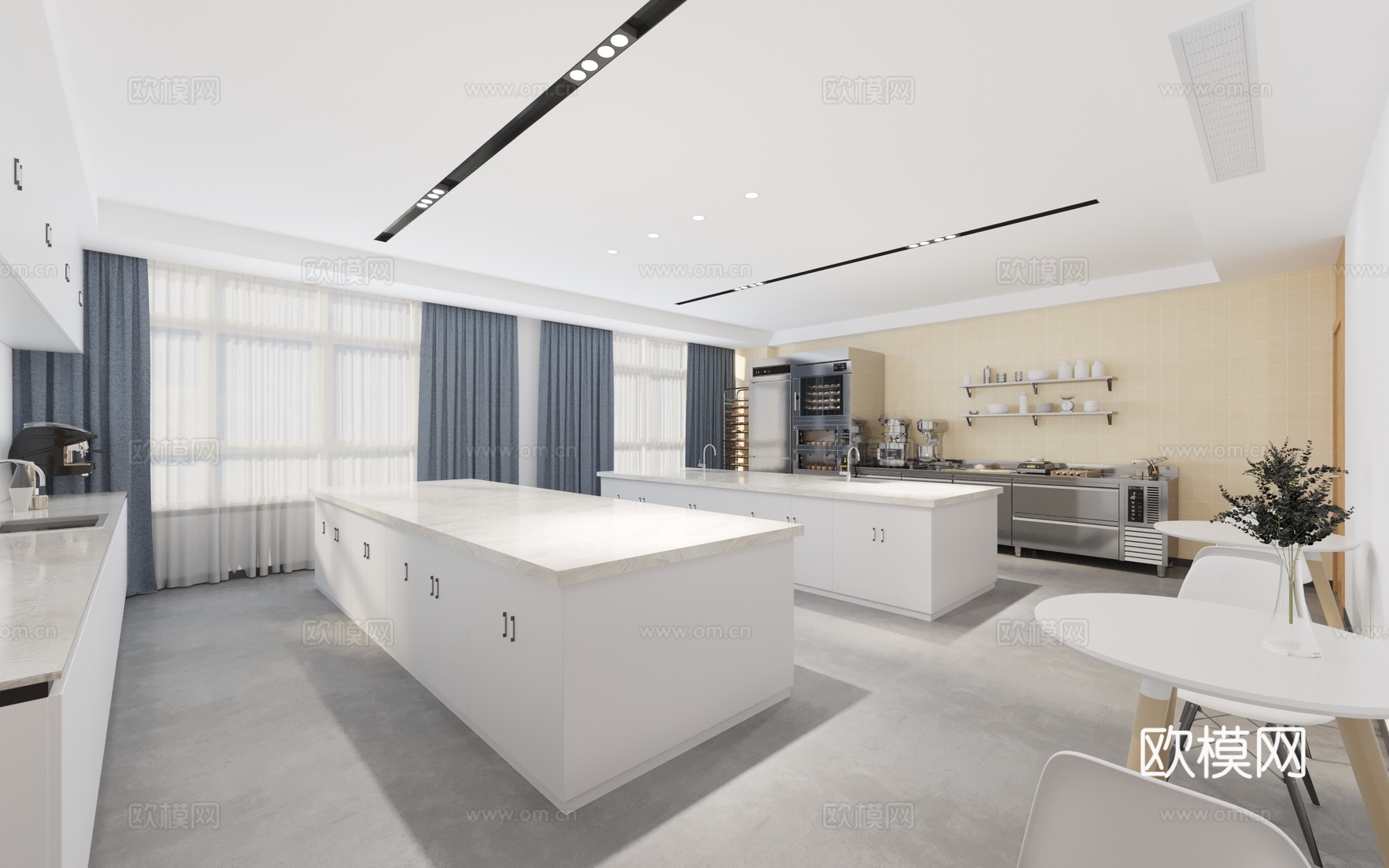 现代 现代教室 烘焙室3d模型下载