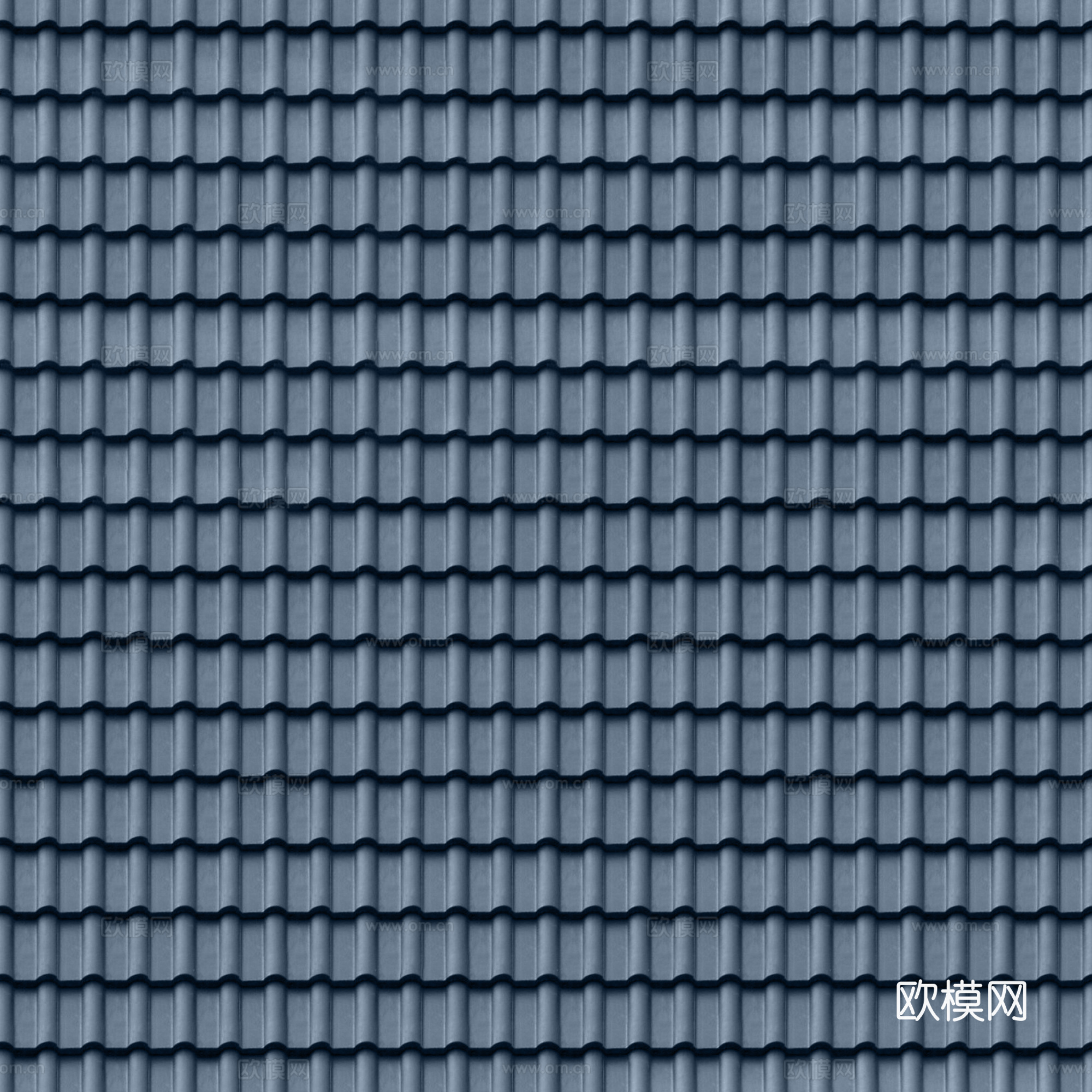现代瓦_无缝蓝灰色屋顶瓦_无缝蓝灰色水泥瓦_无缝蓝灰色陶土瓦