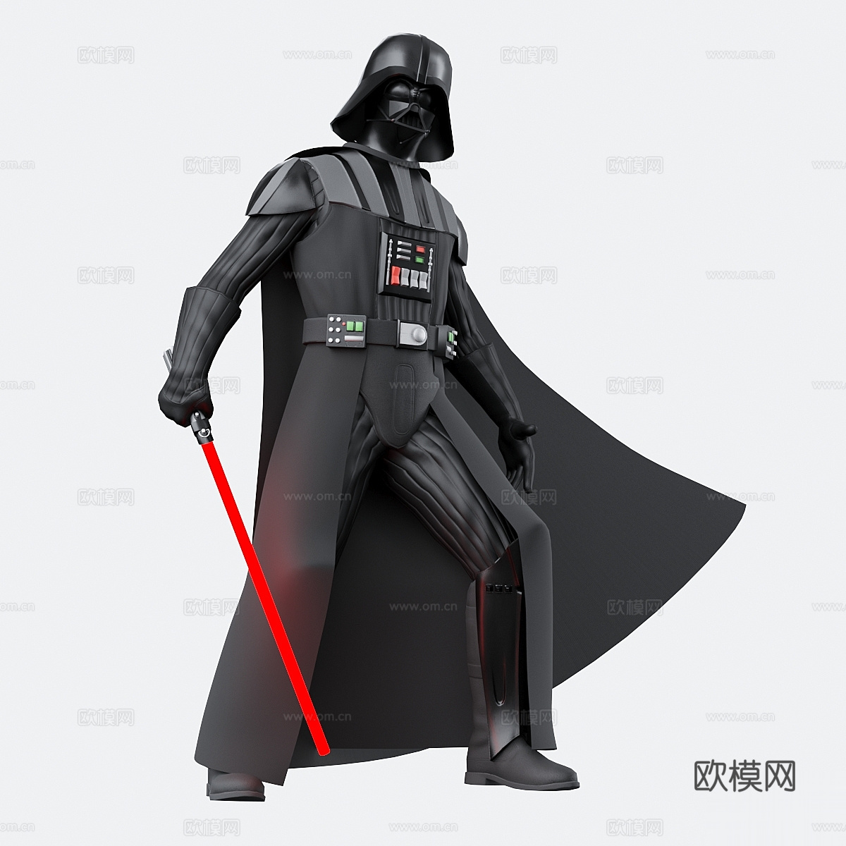 达斯·维达雕塑 模特人物3d模型下载（渲染图3）