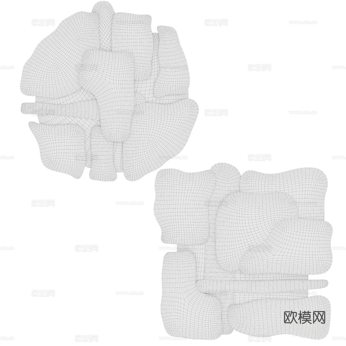 现代侘寂 Erelab 墙饰挂件3d模型下载（渲染图5）