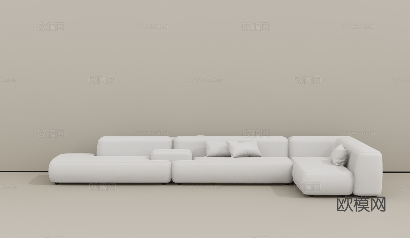 多人沙发su模型